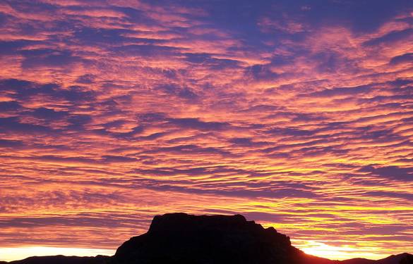 Sunset over the Superstition Mountains