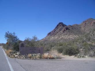 Entrance to Tucson Mountain Park